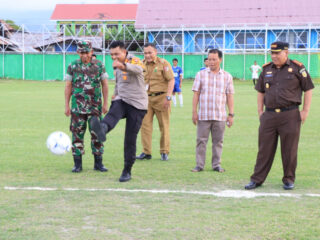 Open Turnamen Sepak Bola Kapolres Touna Cup 2025 Resmi Dibuka