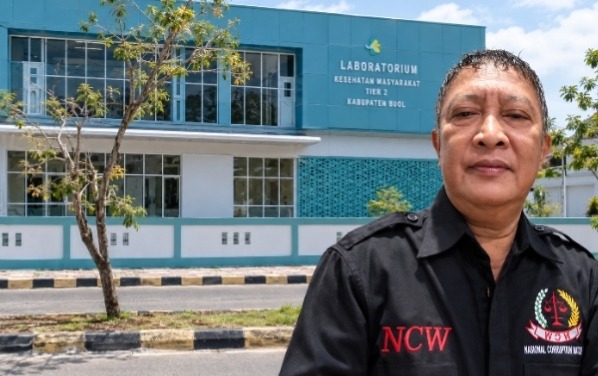 Perwakilan NCW Sorot status dokumen UKL-UPL pembangunan Laboratorium Kesehatan Masyarakat (Labkesmas) Tier 2 Kabupaten Buol yang bangunannya telah rampung dan diserahterimakan kepada Dinas Kesehatan. Foto Tinombala.com 